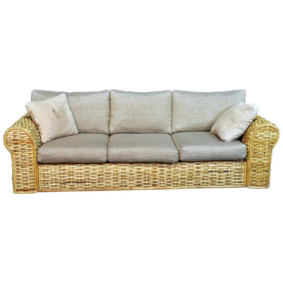 POLO RALPH LAUREN RATTAN SOFA IN ORGANIC COTTON (1 of 10)