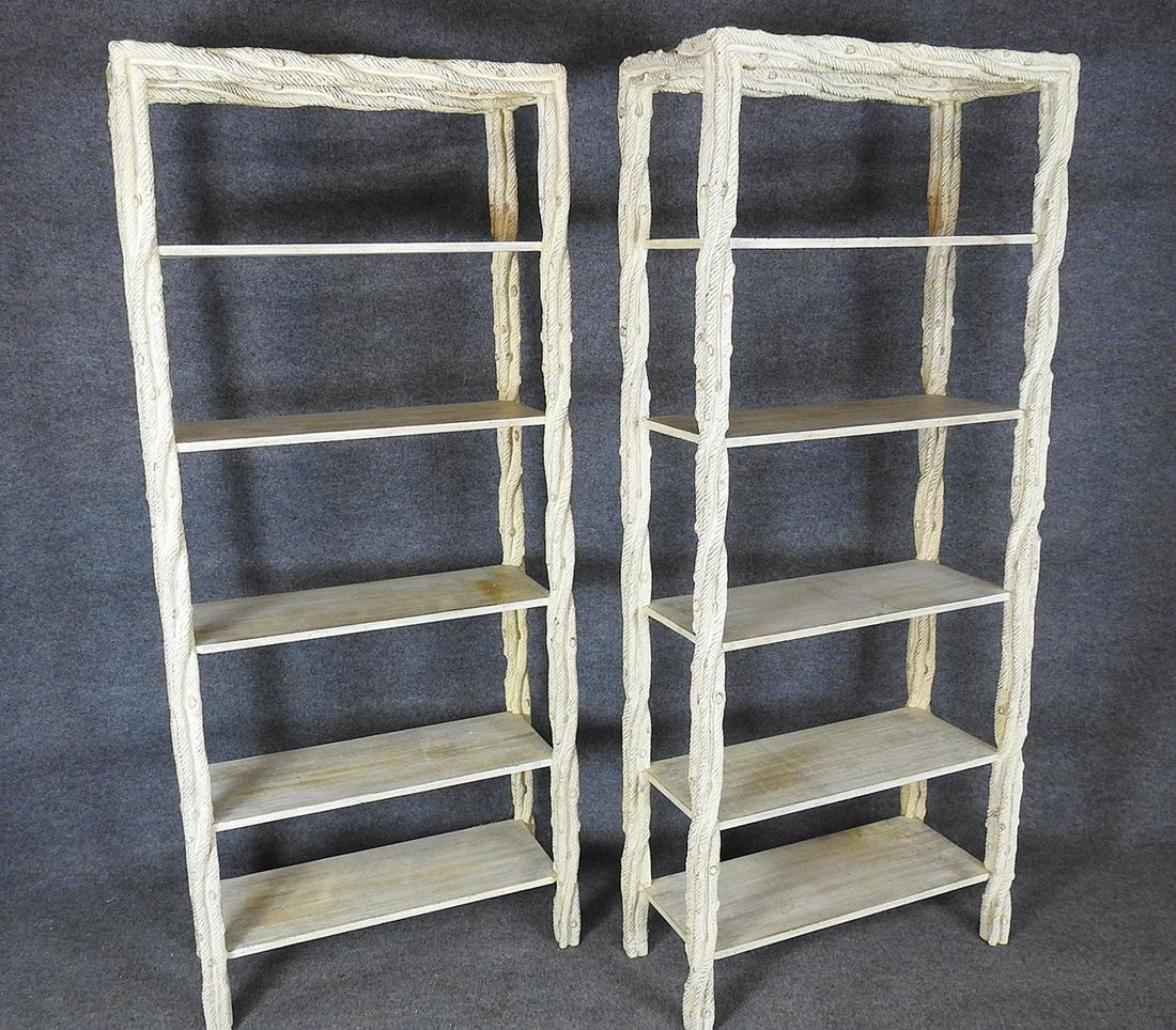 PAIR FAUX BOIS BRANCH ETAGERES (1 of 11)