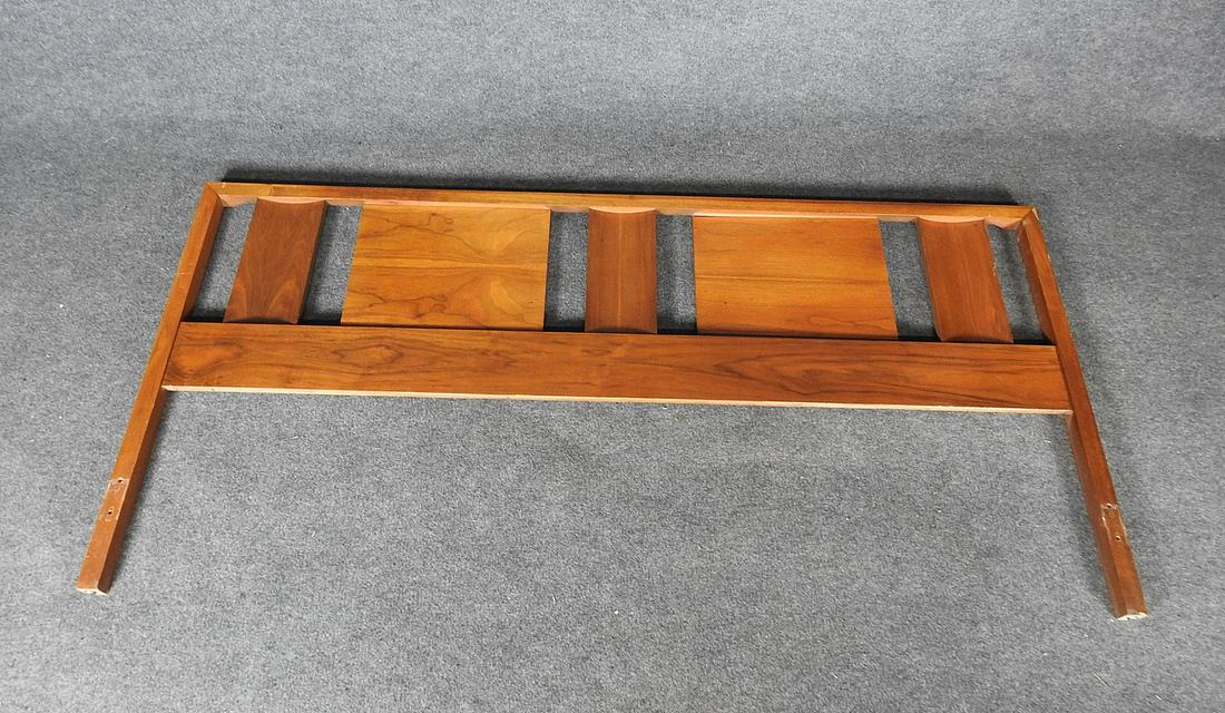 FORWARD FURNITURE HEADBOARD: By Unagusta. Walnut veneer. 37" h x 77 1/2" w.