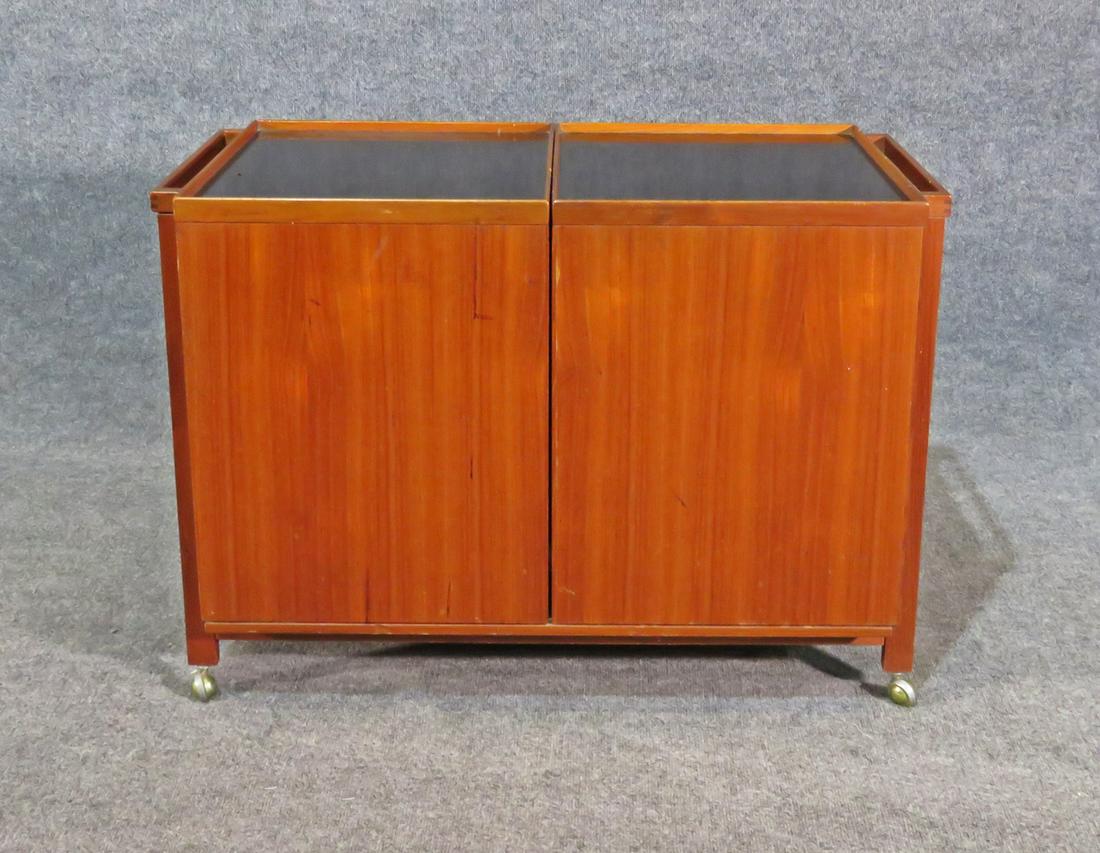 DANISH MID CENTURY MODERN TEAK SERVER CART (1 of 11)