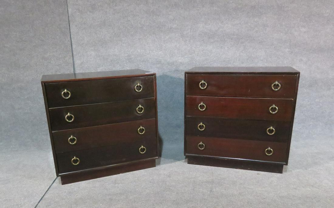 PAIR MID CENTURY MODERN BACHELOR CHESTS (1 of 6)
