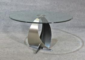 GLASS TOP INDUSTRIAL BASE TABLE (1 of 4)