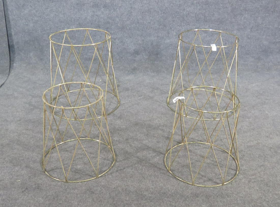 4 MID CENTURY MODERN METAL TABLE BASES (1 of 4)