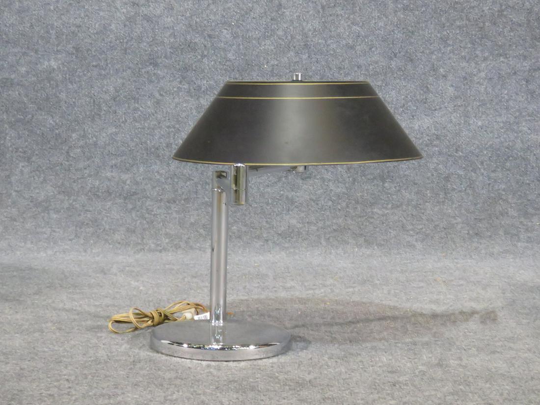 MID CENTURY MODERN CHROME DESK LAMP (1 of 4)