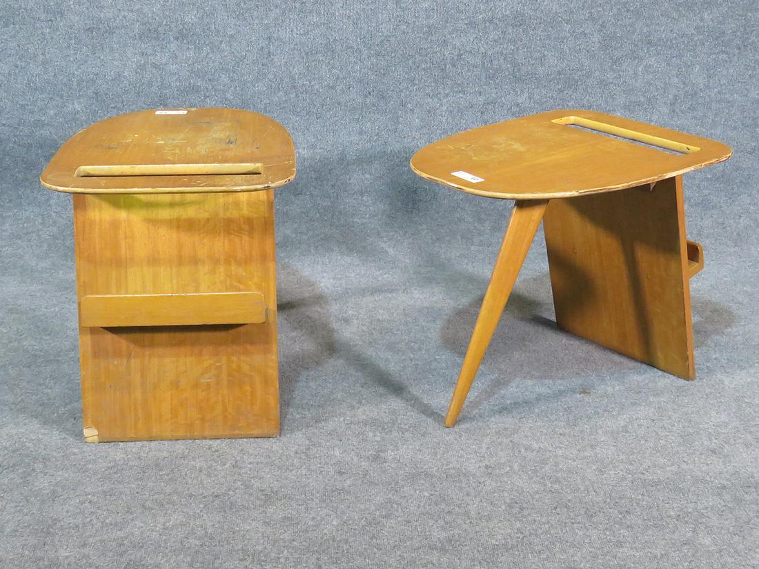 PR JENS RISOM MAGAZINE RACK/END TABLES (1 of 8)