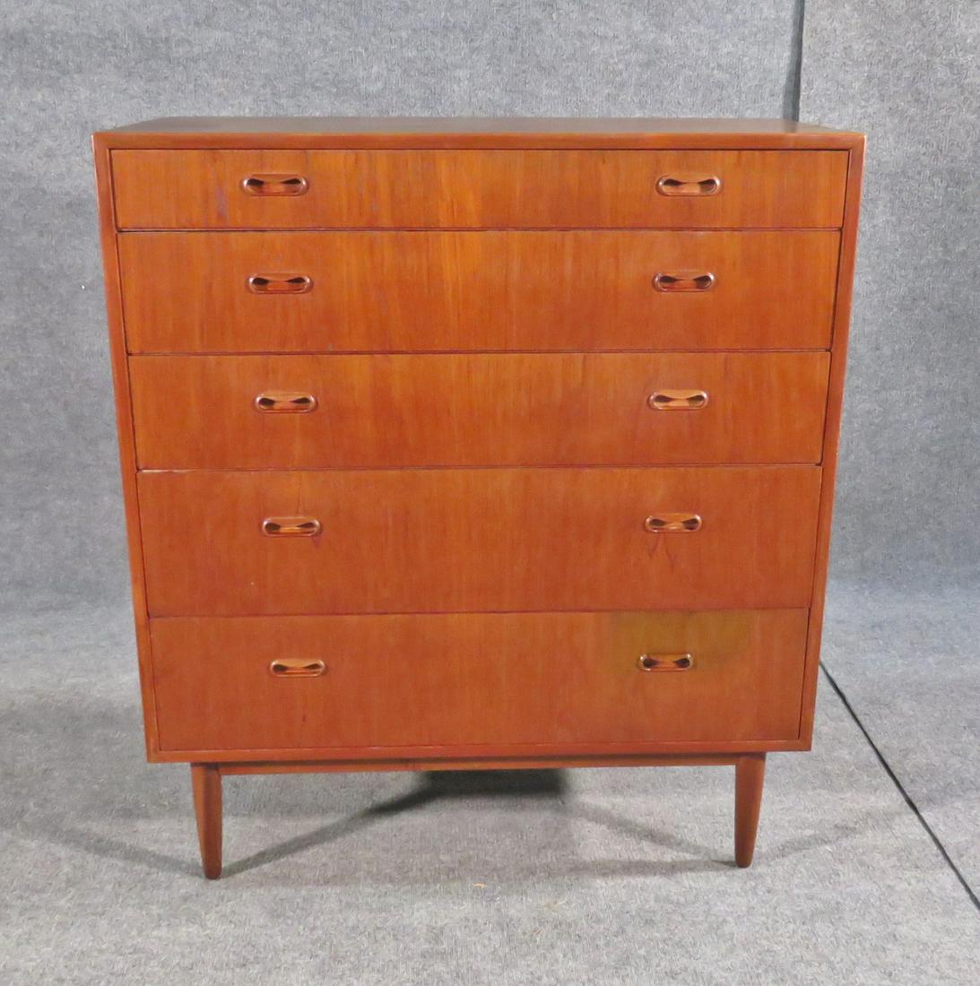 MID CENTURY MODERN TEAK HIGH CHEST (1 of 11)