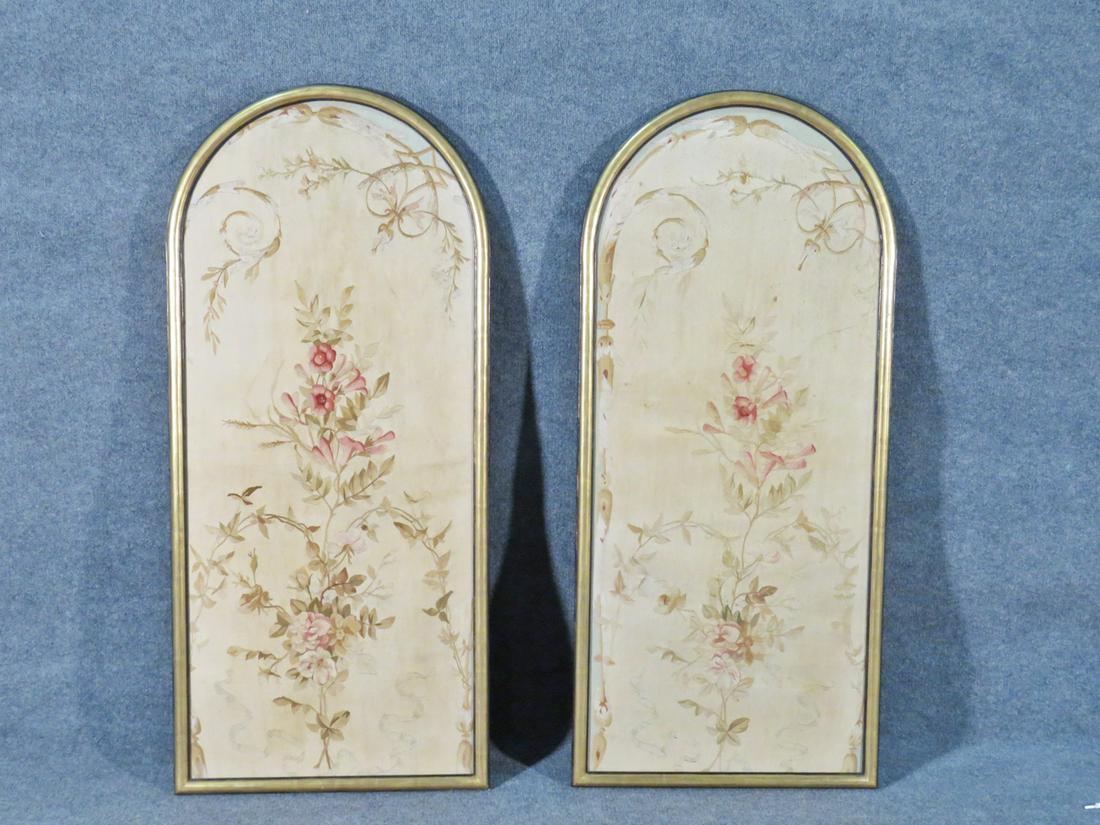 PAIR ANTIQUE TAPESTRIES (1 of 6)