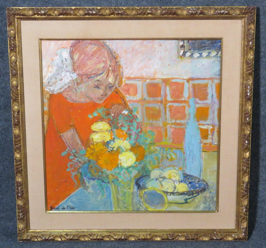 SIGNED H. GIROD DE L'AIN "FRUITS ET FLEURS JAUNES" (1 of 6)
