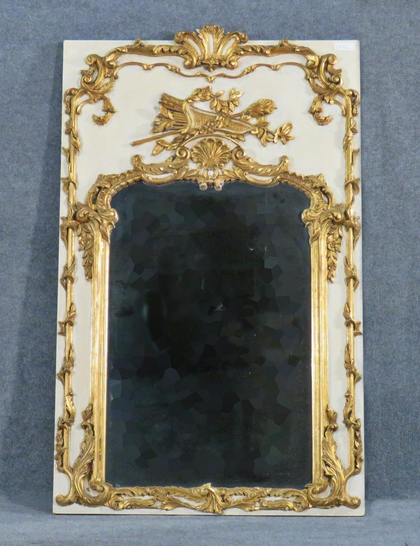 FRENCH GILT CARVED MIRROR (1 of 5)