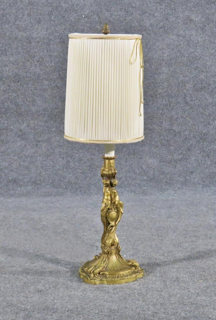 ANTIQUE BRASS LAMP (1 of 5)
