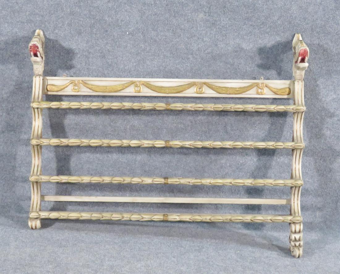 PAINT DECORATED WALL HANGING SHELF (1 of 5)