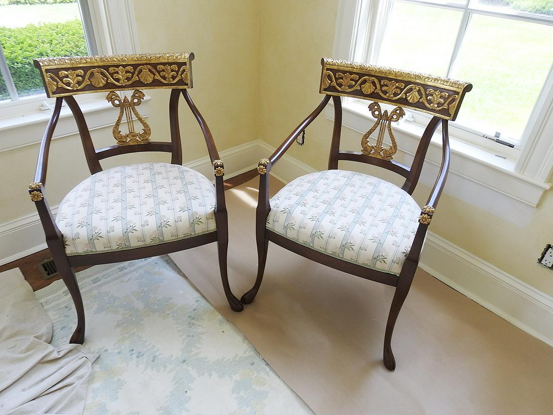 PAIR NANCY CORZINE ARM CHAIRS (1 of 11)
