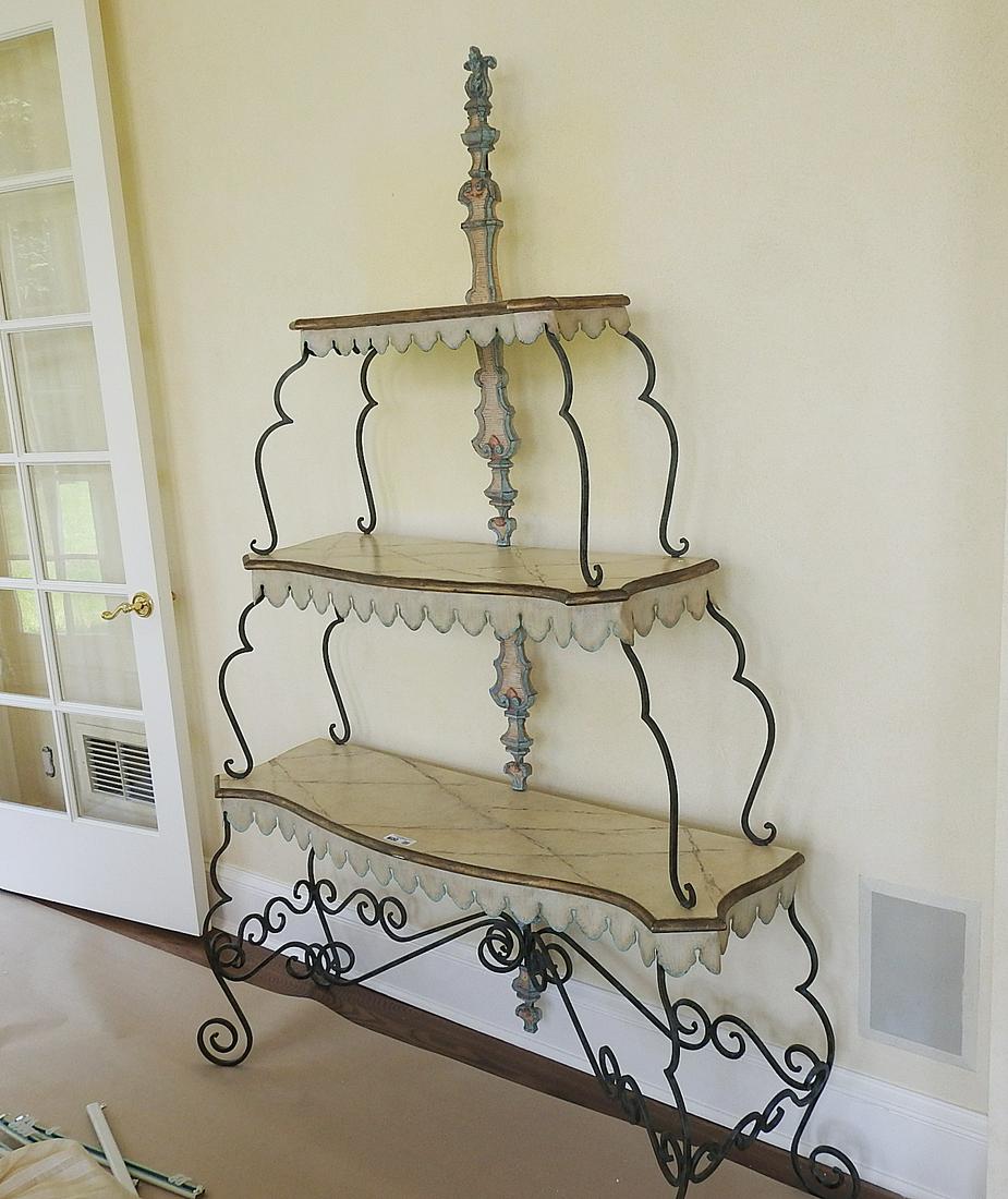 DECO WROUGHT IRON ETAGERE (1 of 10)