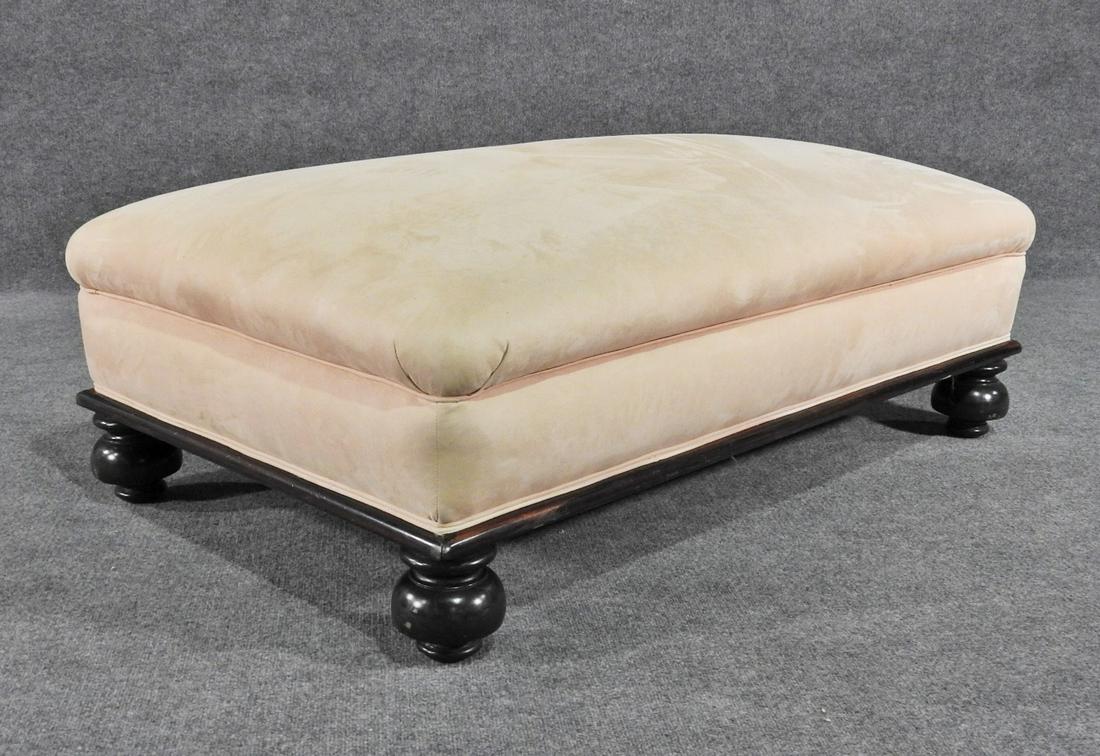 WALNUT OVERSIZED OTTOMAN (1 of 4)
