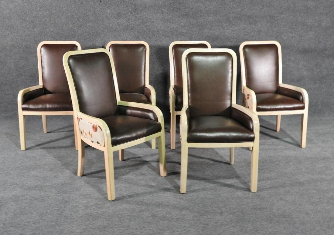 6 CREAM PAINTED DINING CHAIRS (1 of 5)