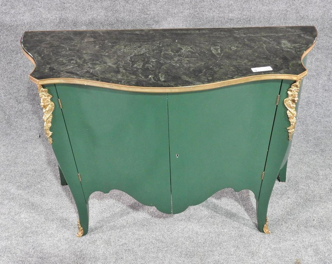 FAUX MARBLE 2 DOOR FRENCH COMMODE (1 of 5)