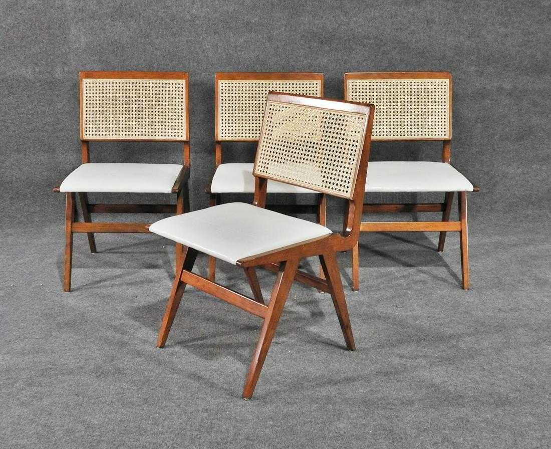 4 MID CENTURY MODERN WALNUT CHAIRS (1 of 5)