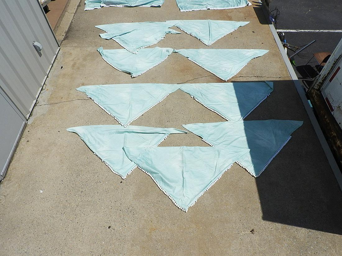 LOT OF LIGHT BLUE & WHITE DRAPES (1 of 3)