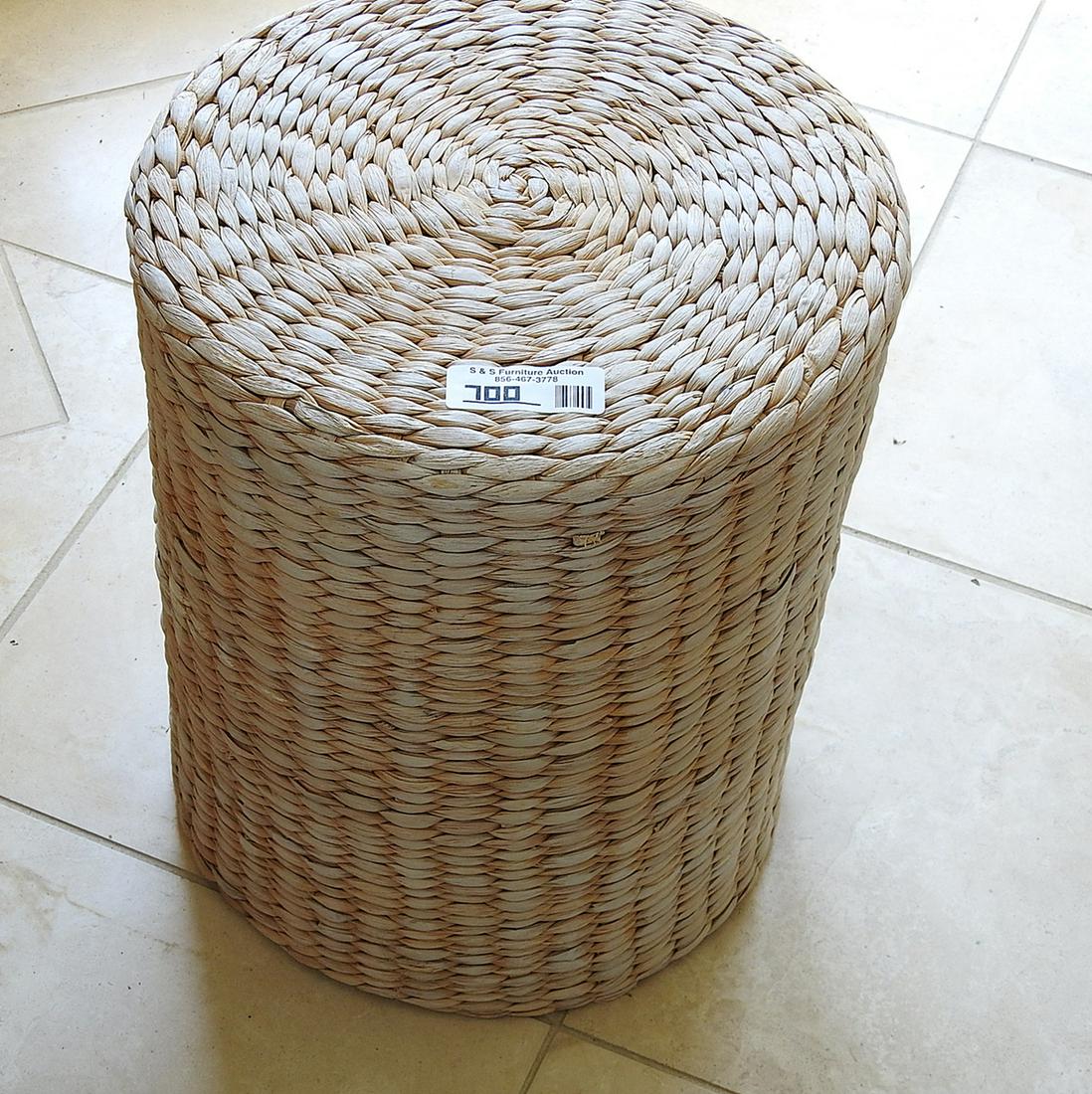 WOVEN WICKER TABLE (1 of 2)