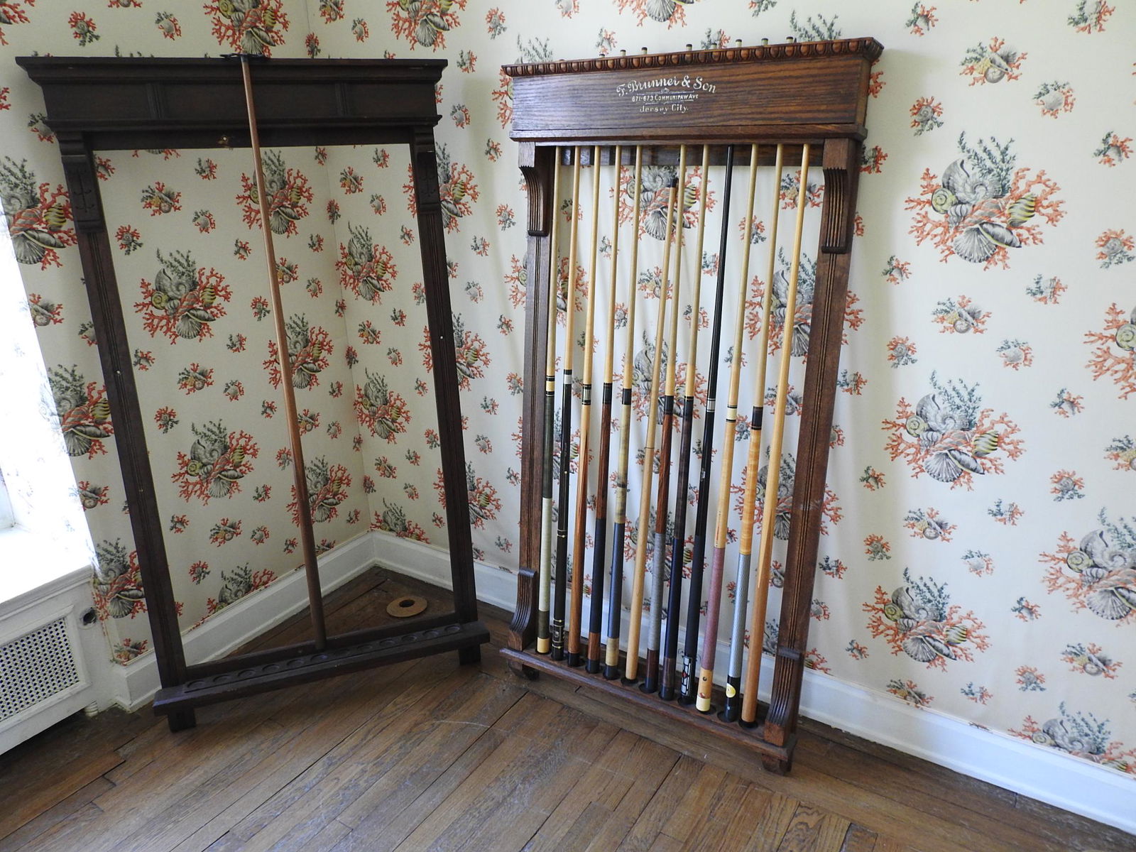 2 VICTORIAN POOL STICK HOLDERS (1 of 10)