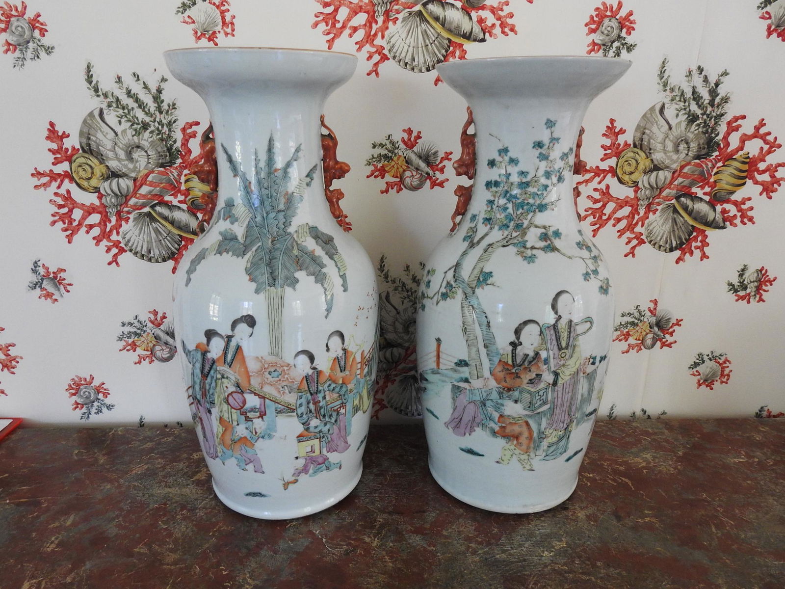 PAIR CHINESE VASES (1 of 10)