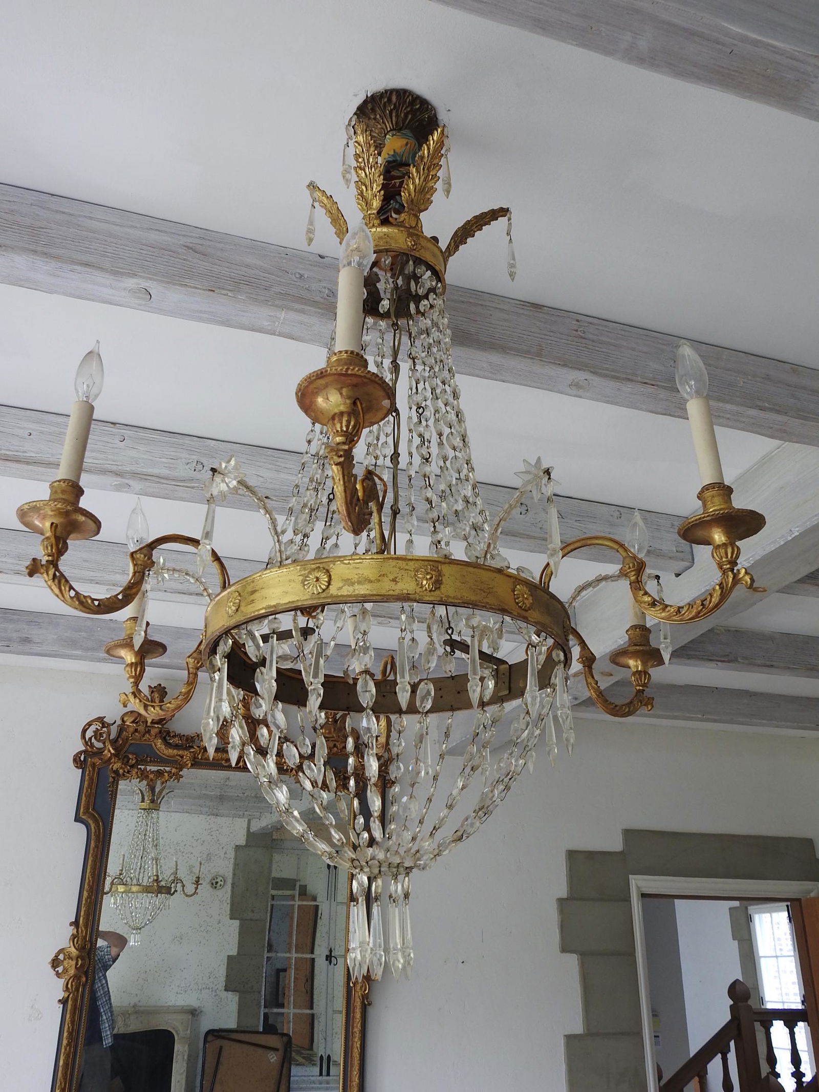 FRENCH EMPIRE STYLE CHANDELIER (1 of 4)