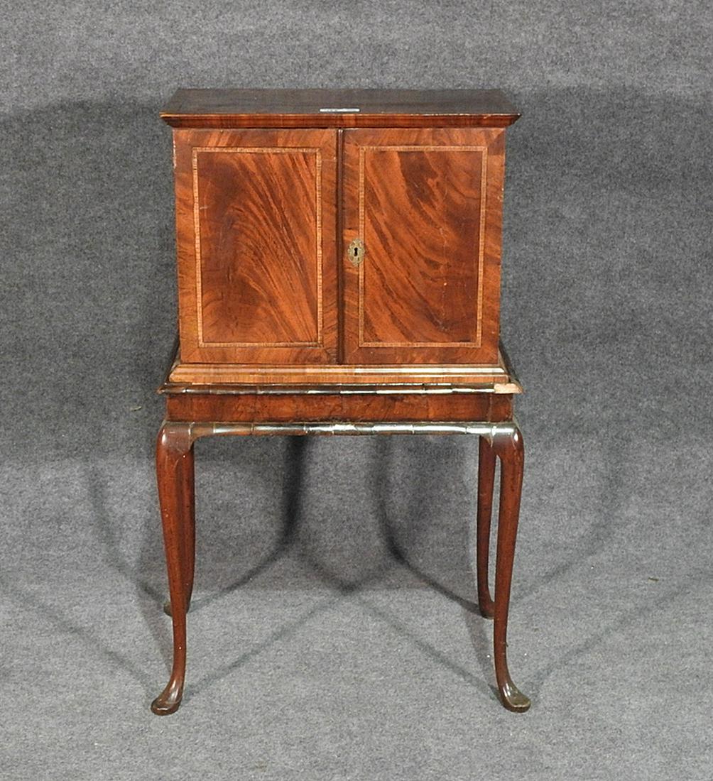 ANTIQUE ENGLISH COLLECTORS CABINET (1 of 5)