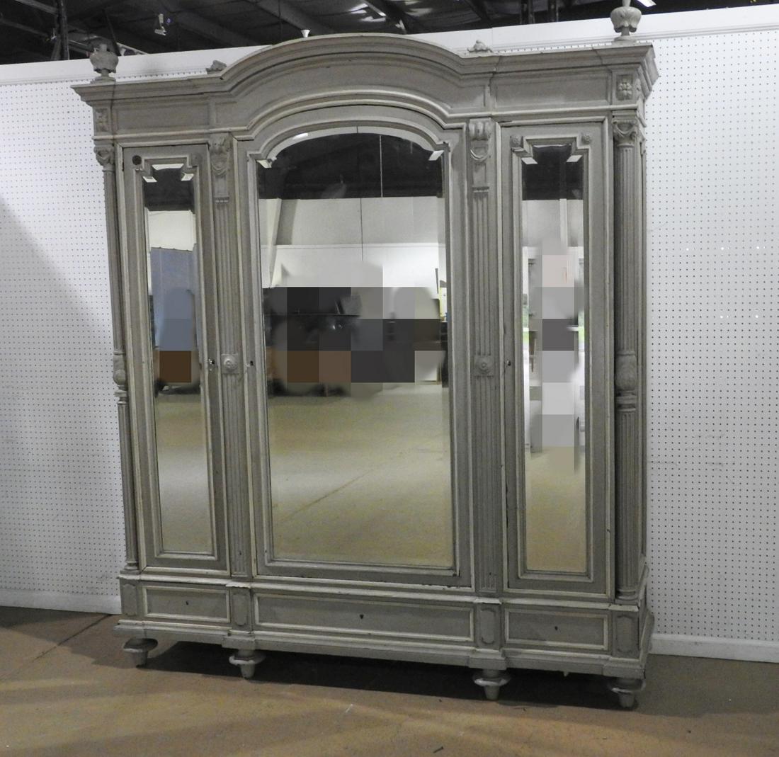 ANTIQUE LOUIS XVI STYLE ARMOIRE (1 of 7)