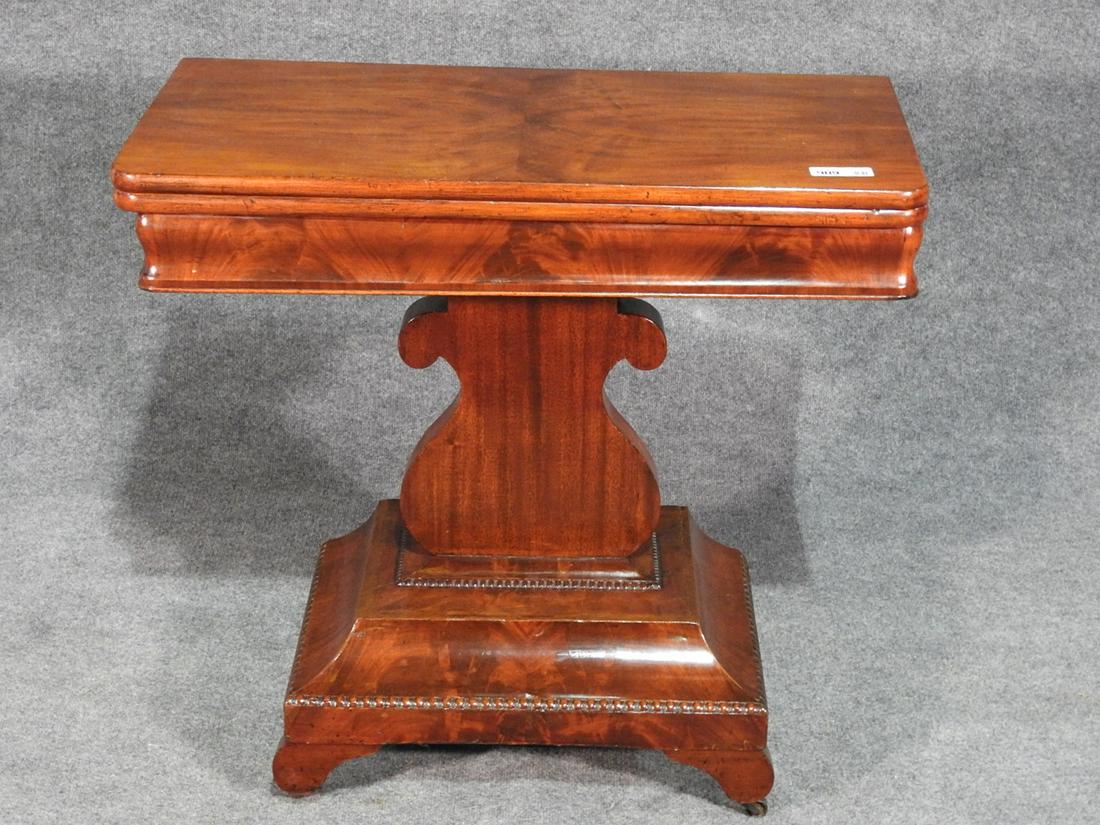 ANTIQUE EMPIRE FLIP TOP TABLE (1 of 4)