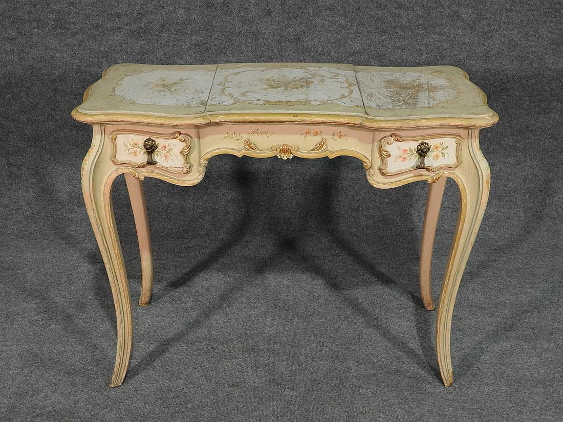 ANTIQUE PAINT DECORATED VANITY (1 of 10)