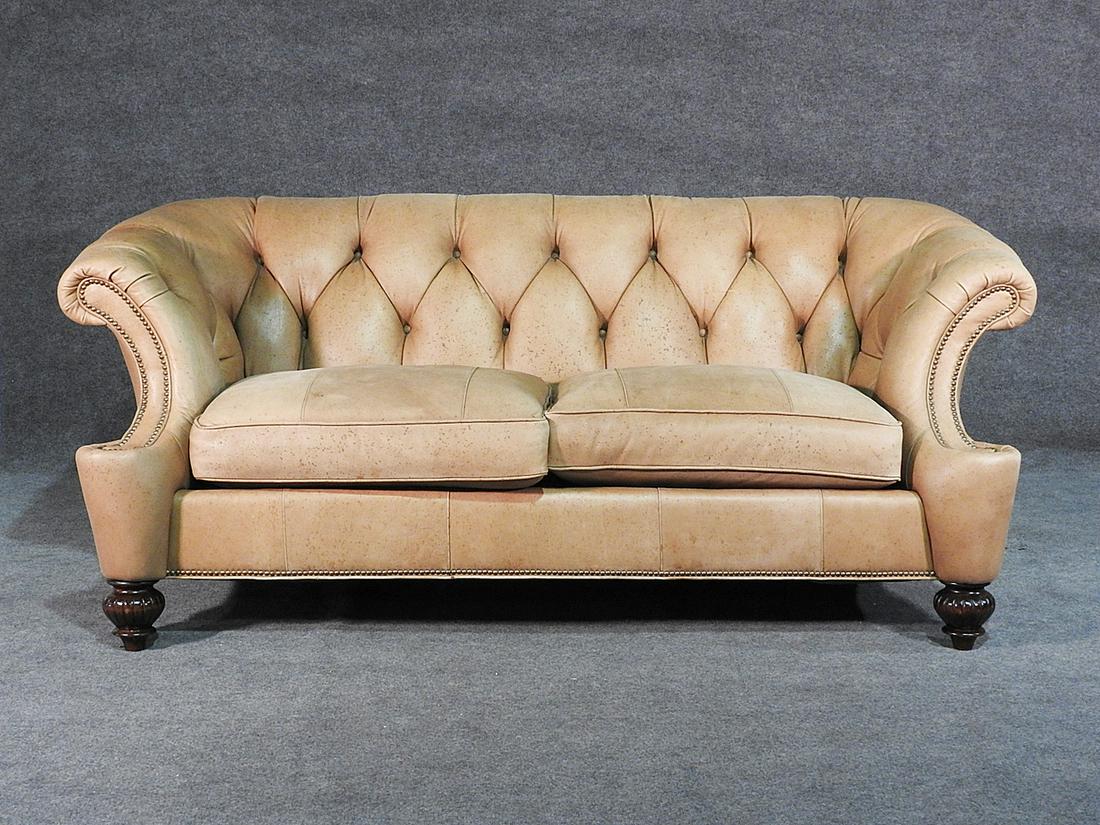 LEATHER CHESTERFIELD SOFA (1 of 7)