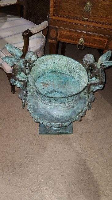 RENAISSANCE STYLE BRONZE PLANTER (1 of 6)
