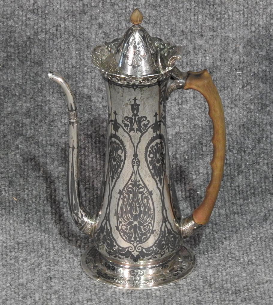 TIFFANY STERLING SILVER MIXED METAL TEAPOT (1 of 4)