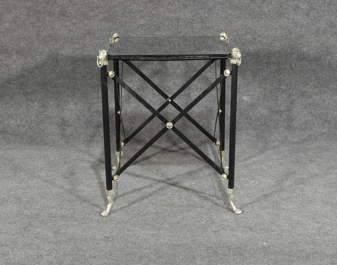 MIRRORED TOP METAL BASE TABLE (1 of 5)