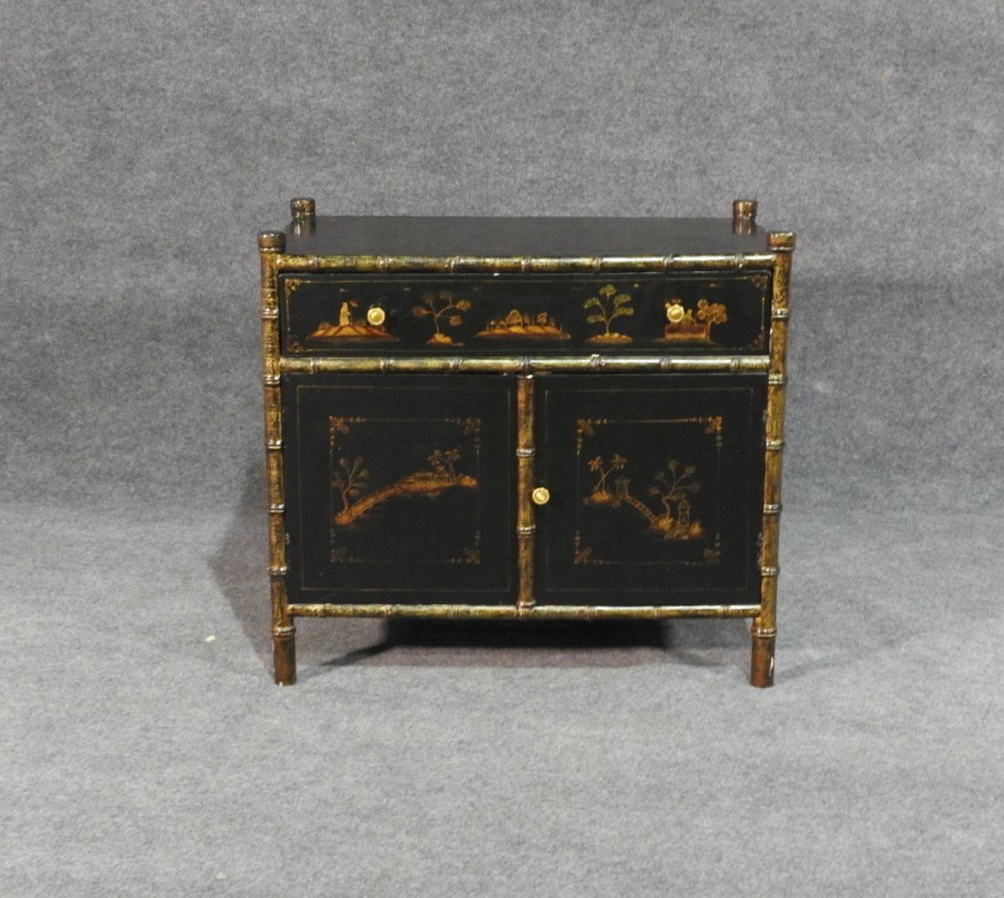 FAUX BAMBOO ORIENTAL CHINOSERIE STAND (1 of 9)