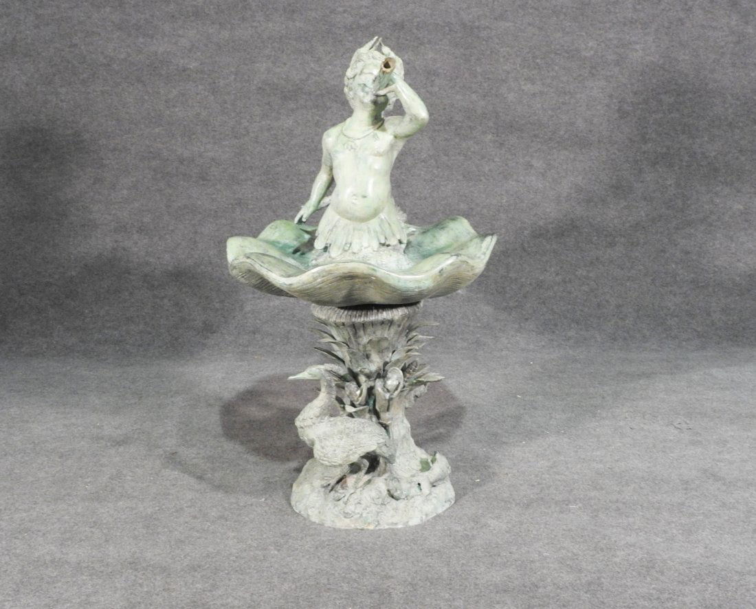 BRONZE FIGURAL FOUNTAIN (1 of 6)