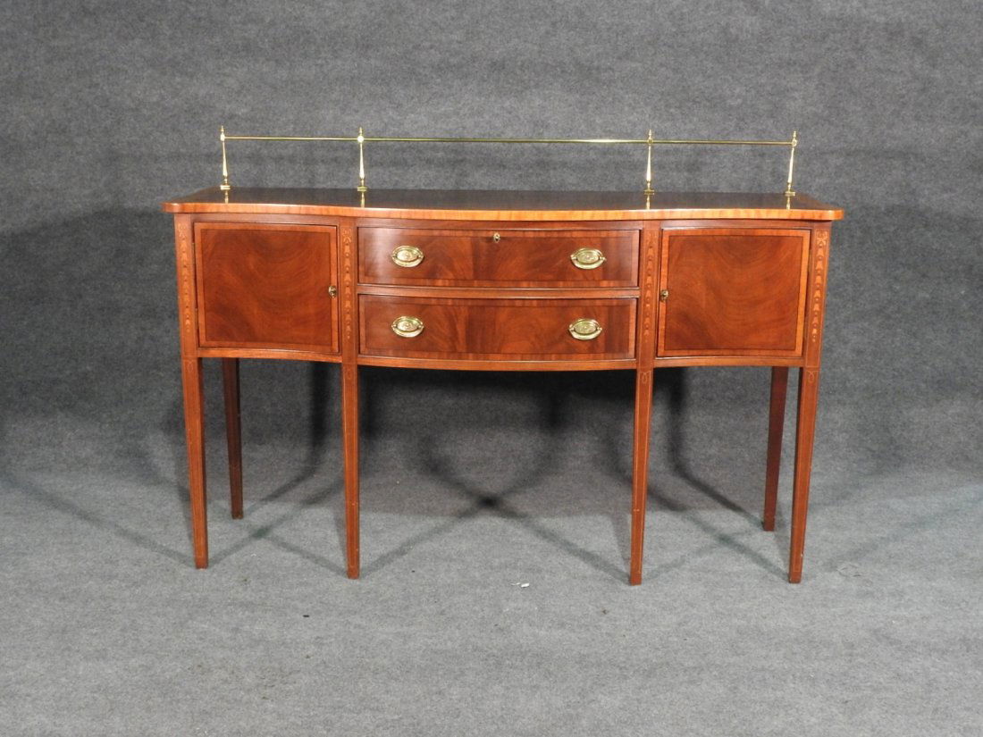 ETHAN ALLEN BANDED TOP SIDEBOARD (1 of 6)