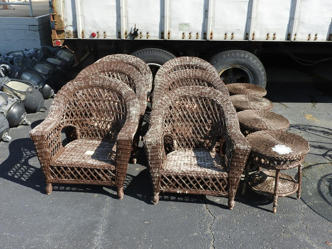 10 pc. WICKER PATIO SET (1 of 3)