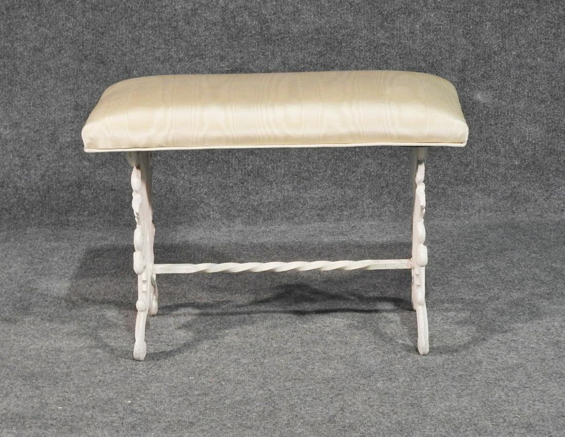 WROUGHT IRON WINDOW BENCH (1 of 5)