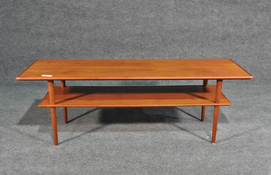 TWO TIER TEAK DENMARK COFFEE TABLE (1 of 7)