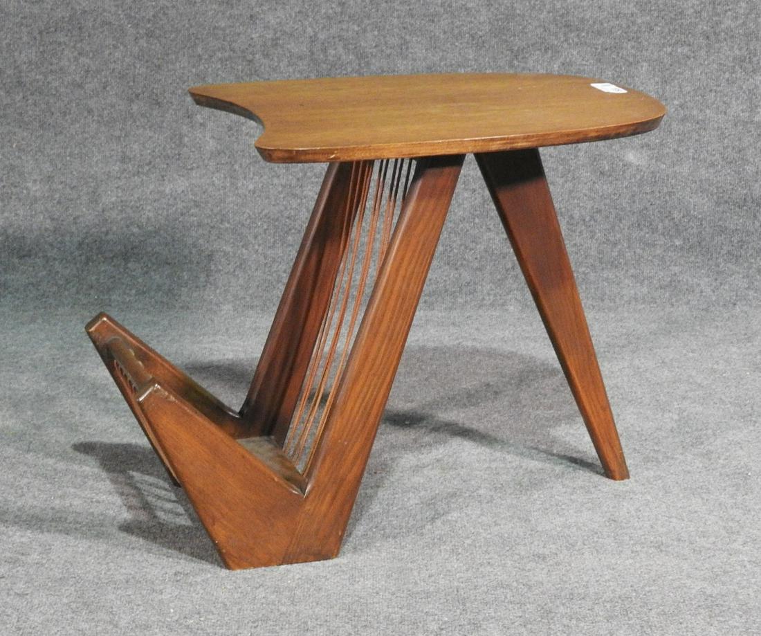 MODERN WALNUT MAGAZINE RACK attr. JENS RISOMS (1 of 6)