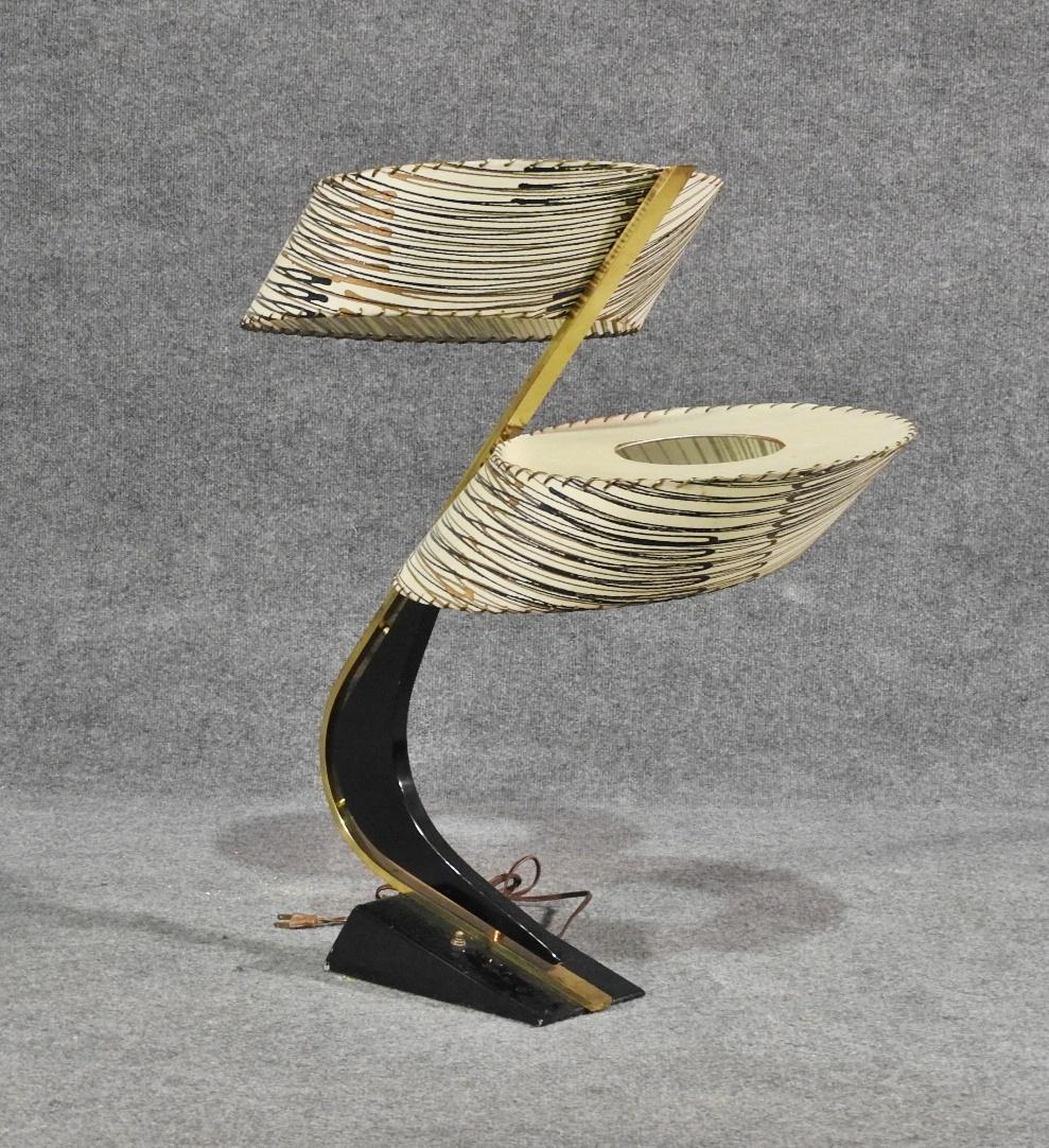 MID CENTURY MODERN EBONIZED LAMP (1 of 5)