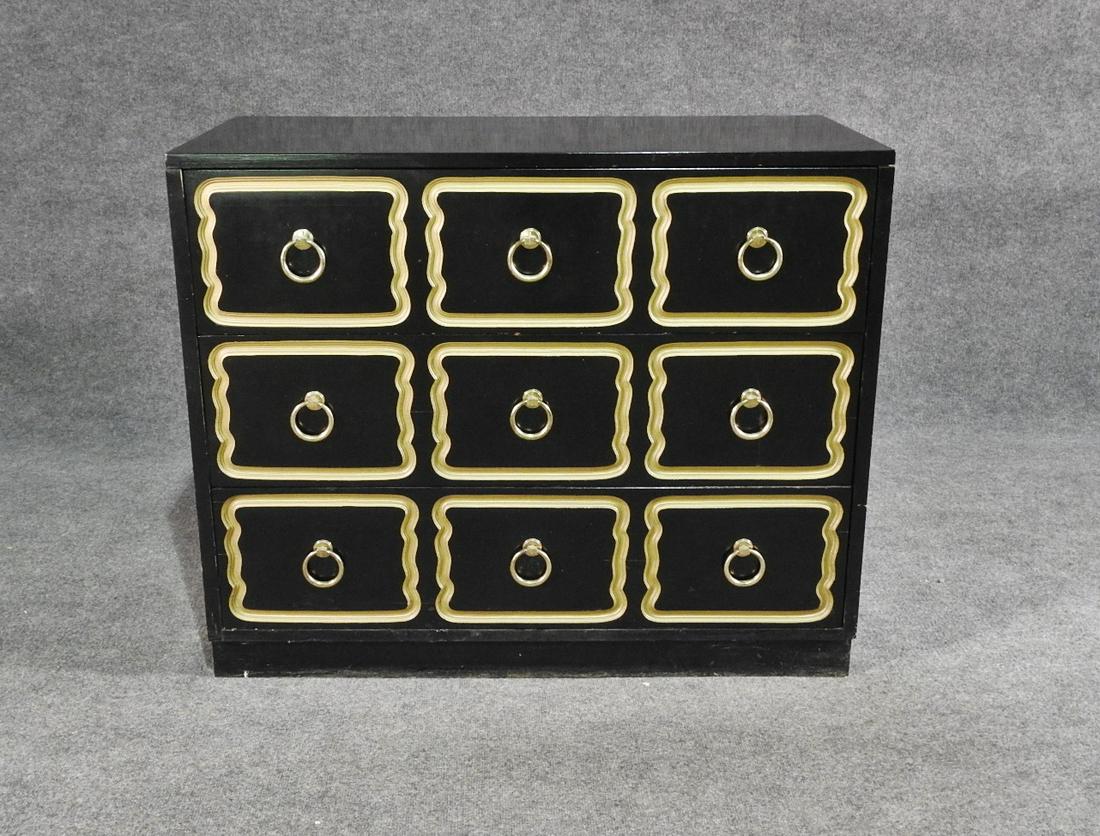 EBONIZED 3 DRAWER CHEST (1 of 10)