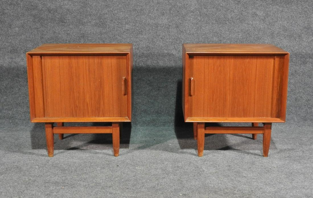 MID CENTURY MODERN DANISH TEAK NIGHTSTANDS (1 of 10)