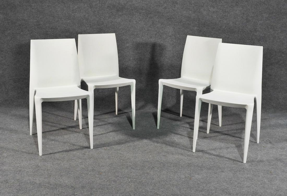 4 MODERN STACKING CHAIRS by HELLER (1 of 5)
