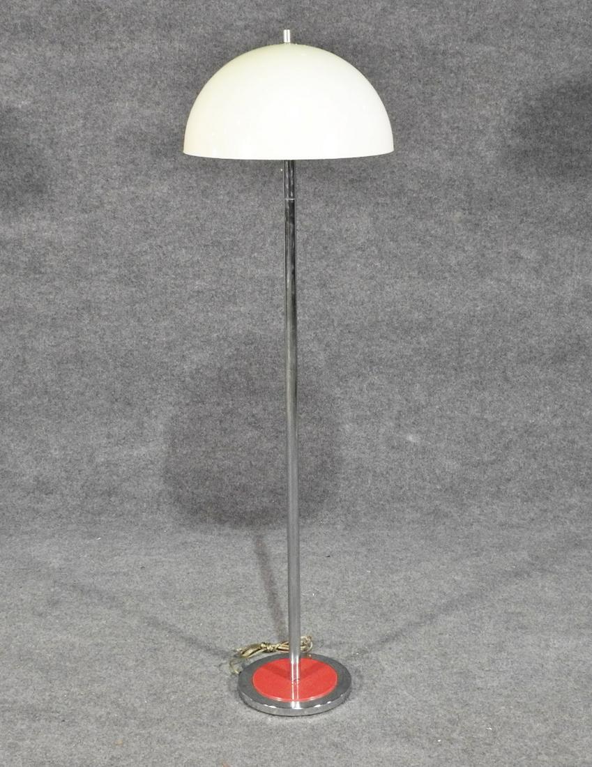 MID CENTURY MODERN CHROME FLOOR LAMP (1 of 5)
