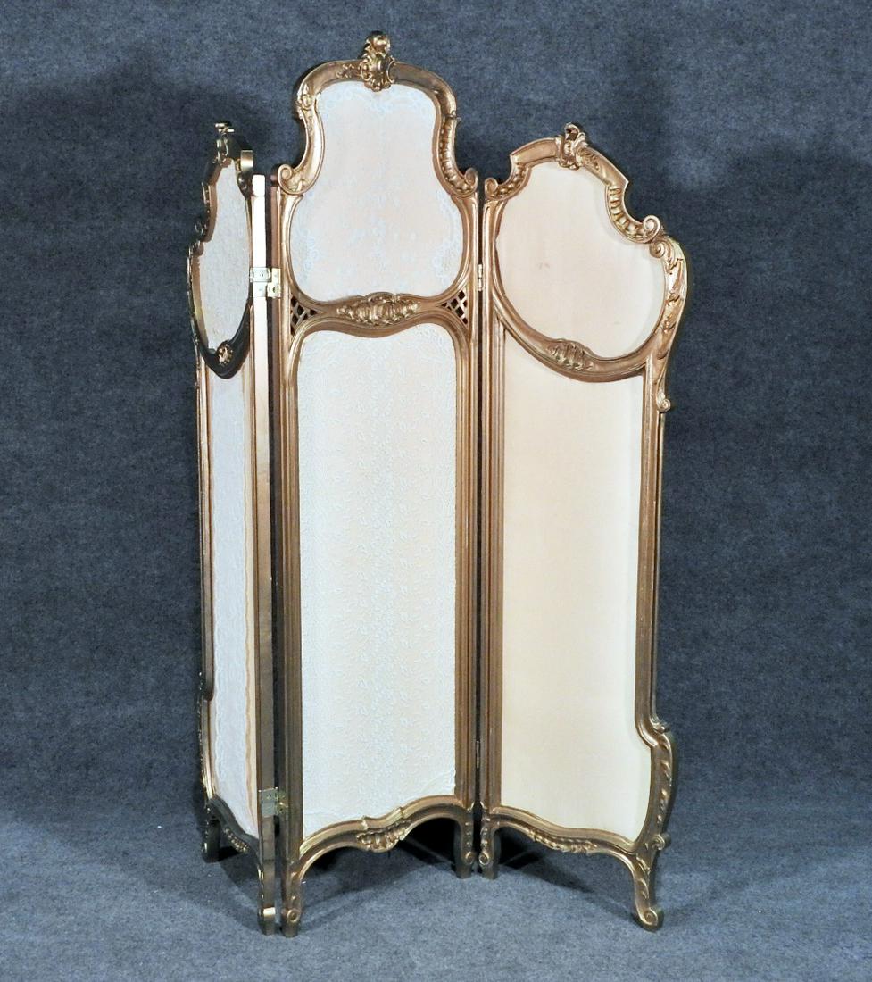 FRENCH STYLE 3 PANEL FOLDING SCREEN (1 of 6)