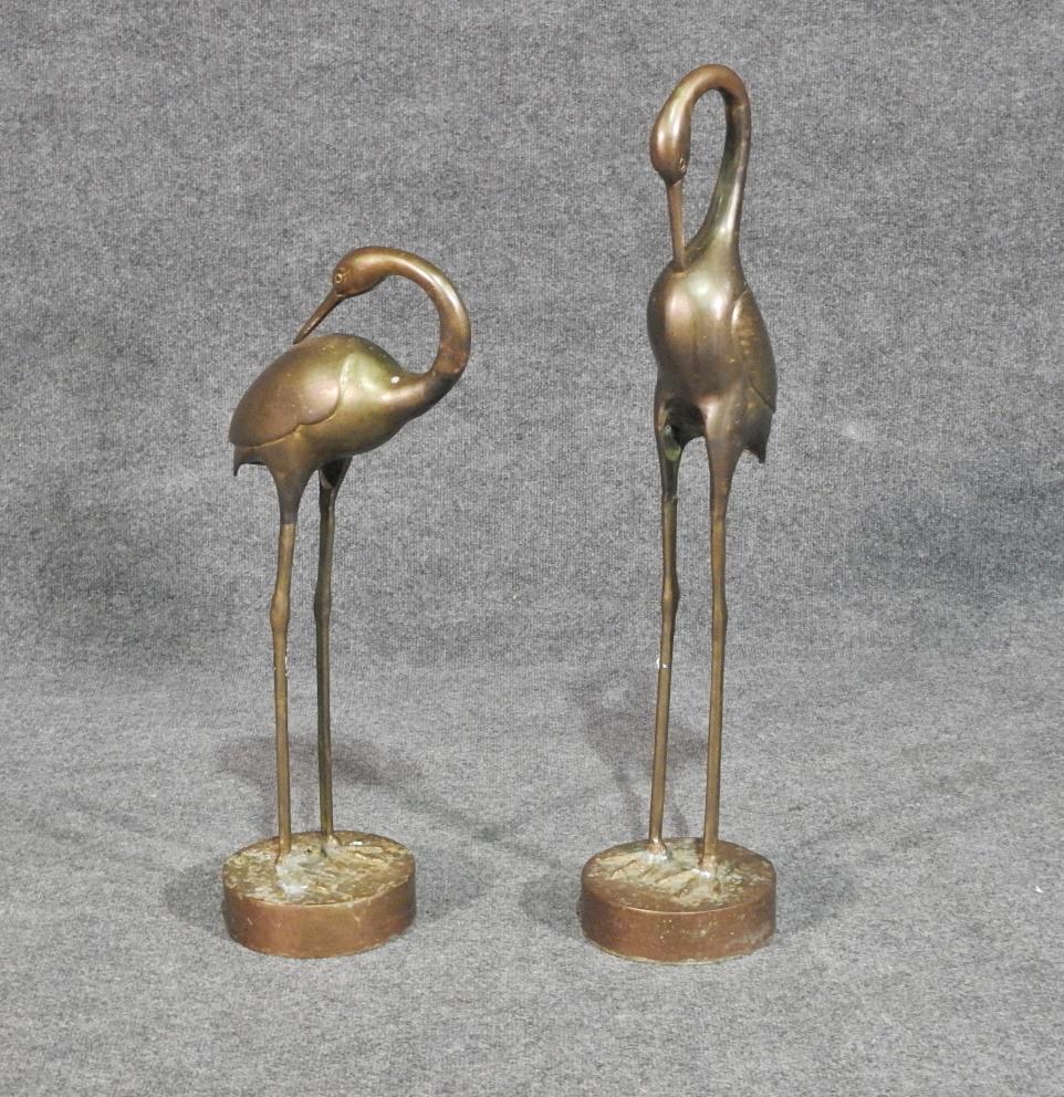 PAIR BRASS SWANS (1 of 4)