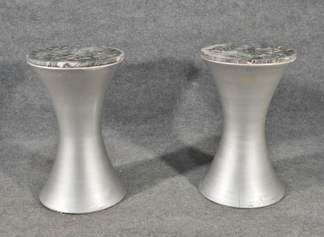 PAIR MARBLE TOP TABLES (1 of 11)