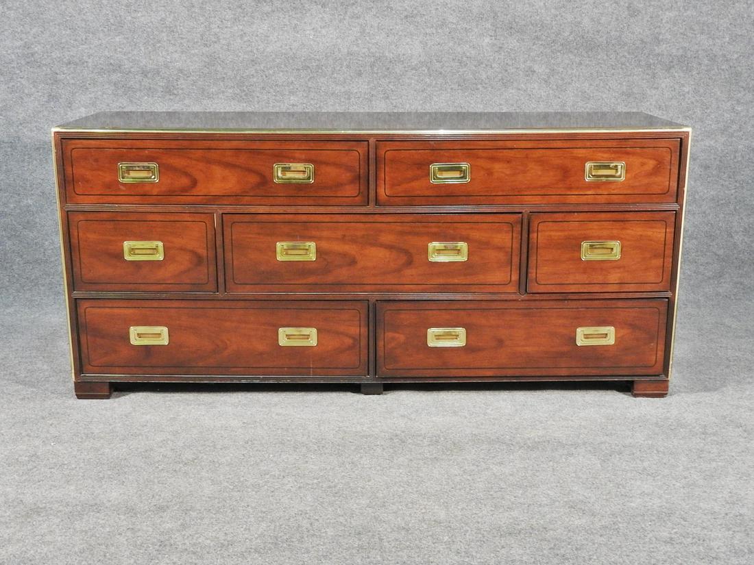 BAKER CAMPAIGN STYLE LOW DRESSER (1 of 8)